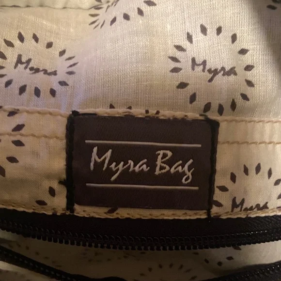 Myra Bag Black and Tan Antiquated Leather & Hairon Snake Print Bag - Picture 11 of 15